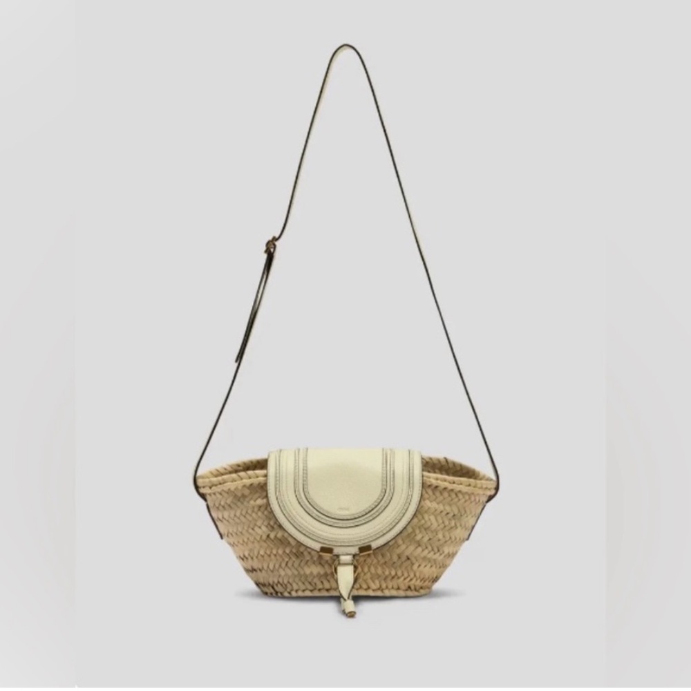 Chloe Marcie Raffia Basket Bag Authentic
